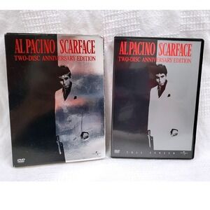 Scarface (1983) DVD 2003 2 Disc Full Frame Anniversary‎ Edition w/ Dust Cover
